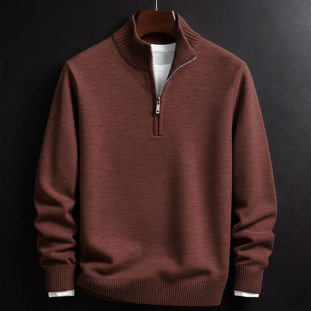 MILLER ZIP SWEATER | CLEAN, COMFORTABLE, CONFIDENT