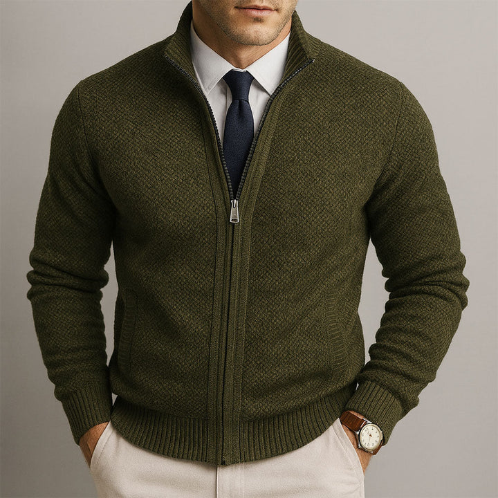 MARTIN ZIP KNIT CARDIGAN | EFFORTLESS SMART, DAILY WEAR