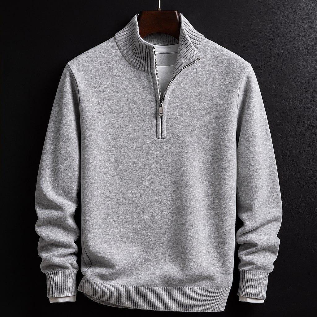 MILLER ZIP SWEATER | CLEAN, COMFORTABLE, CONFIDENT