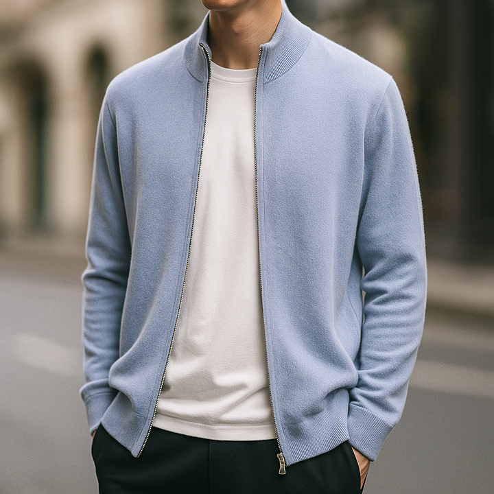 KEITH FULL ZIP KNIT CARDIGAN | COMFORT BUILT INTO CLEAN STYLE
