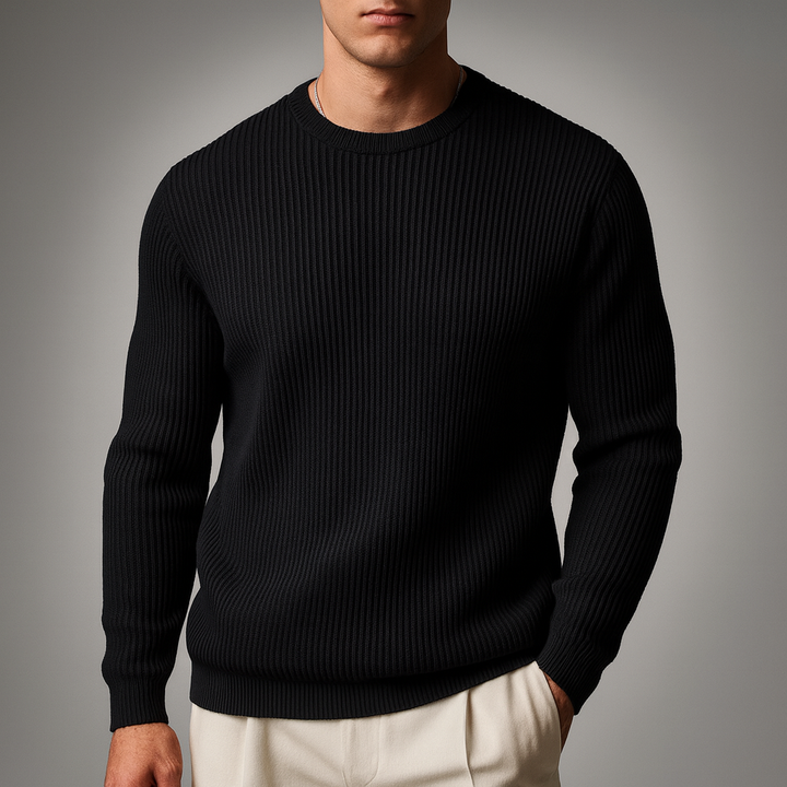 JONATHAN CLASSIC RIB-KNIT SWEATER