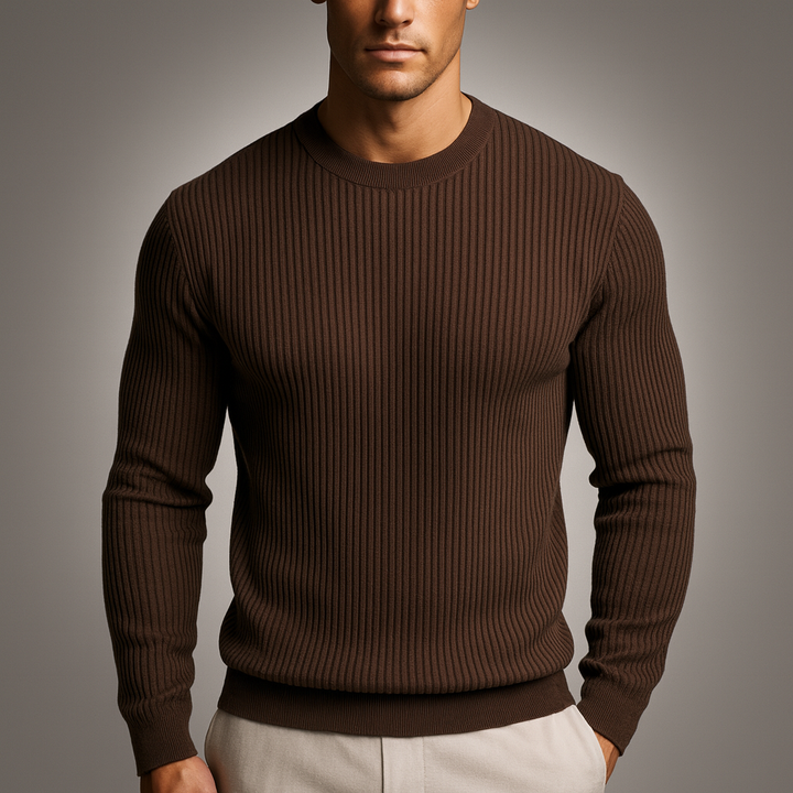 JONATHAN CLASSIC RIB-KNIT SWEATER