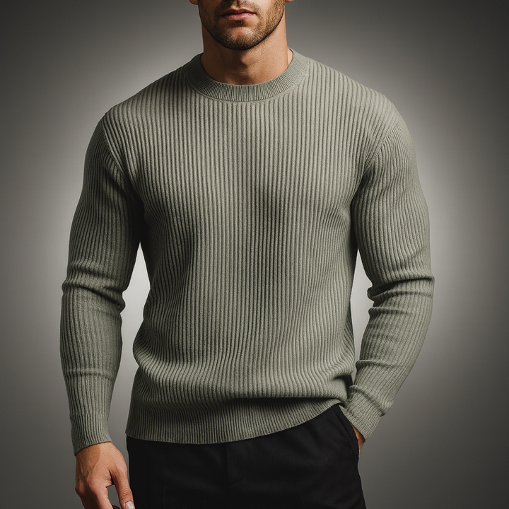 JONATHAN CLASSIC RIB-KNIT SWEATER