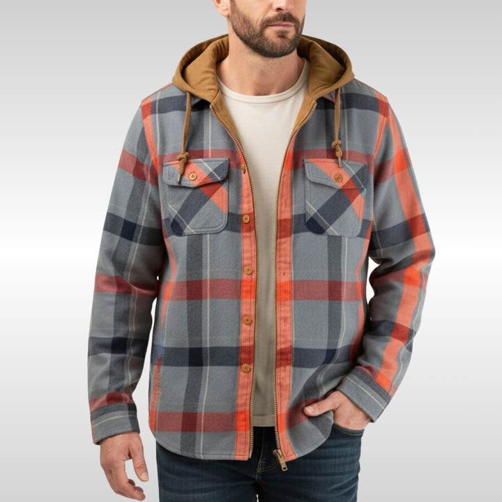 ROWAN PATCHWORK HOODED JACKET | WARMTH WITH PERSONALITY