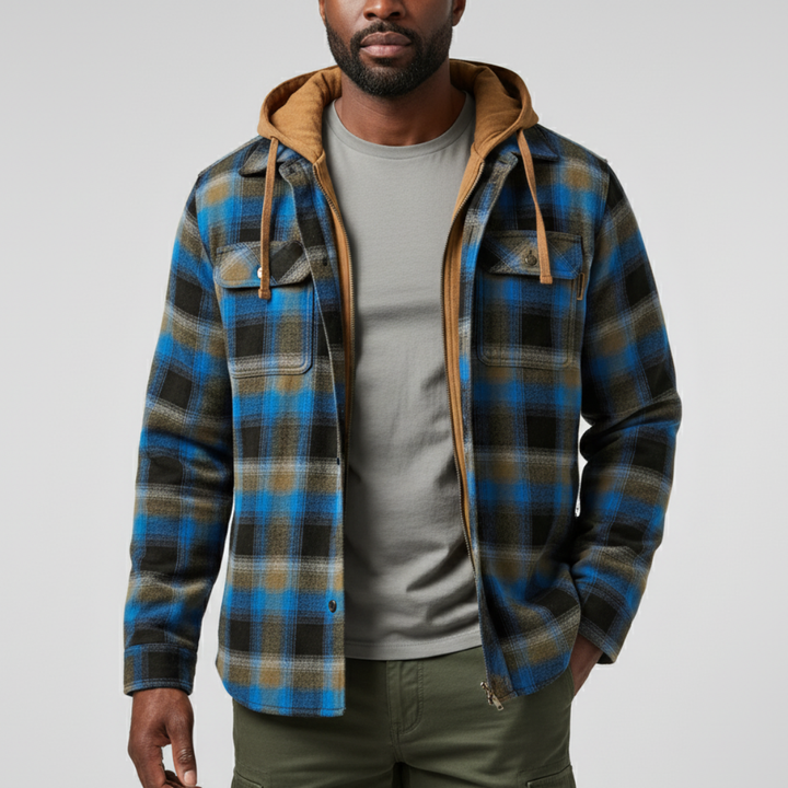 ROWAN PATCHWORK HOODED JACKET | WARMTH WITH PERSONALITY