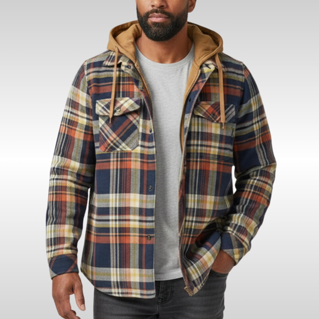 ROWAN PATCHWORK HOODED JACKET | WARMTH WITH PERSONALITY