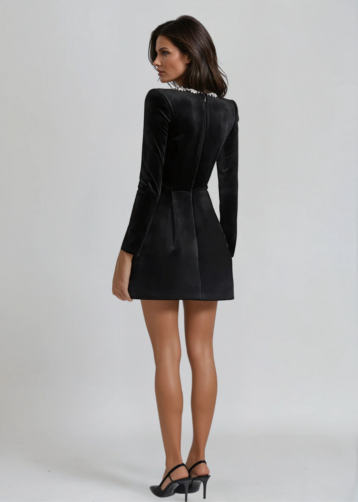 Isabella | Velvet Mini Dress