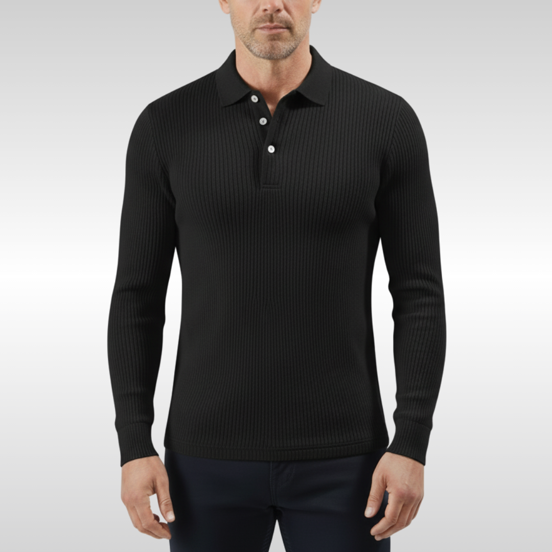 KYLE RIBBED POLO | REFINED COMFORT FOR EVERYDAY WEAR