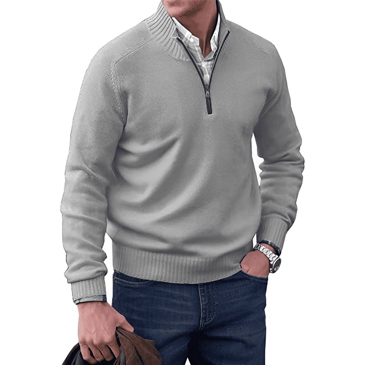 MODERN REGULAR-FIT ZIP PULLOVER | EFFORTLESS EVERYDAY ELEGANCE