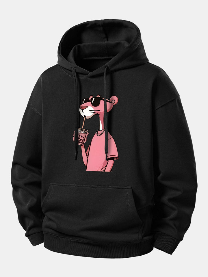 Pink Panther Print Relax Fit Hoodie