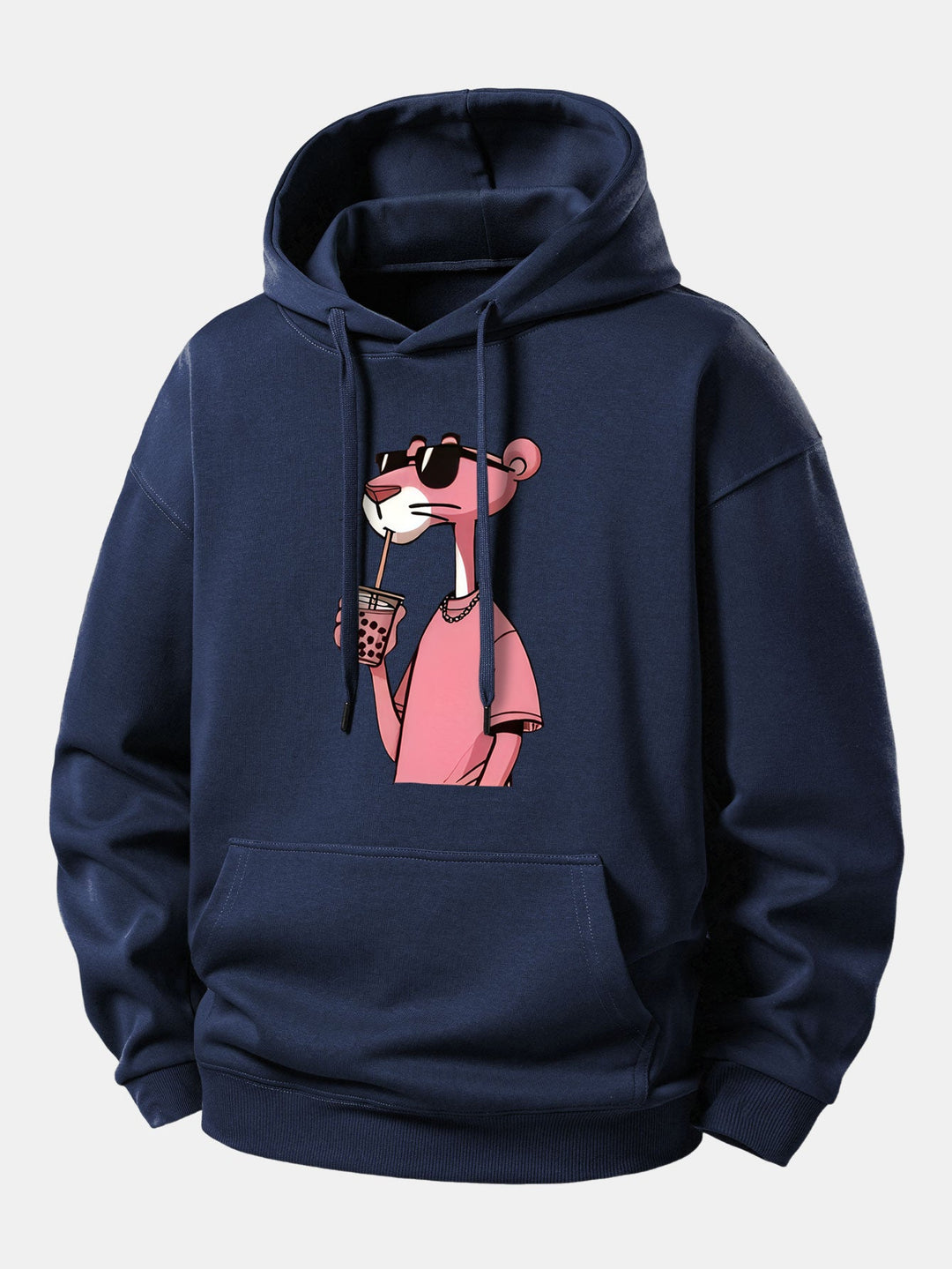 Pink Panther Print Relax Fit Hoodie