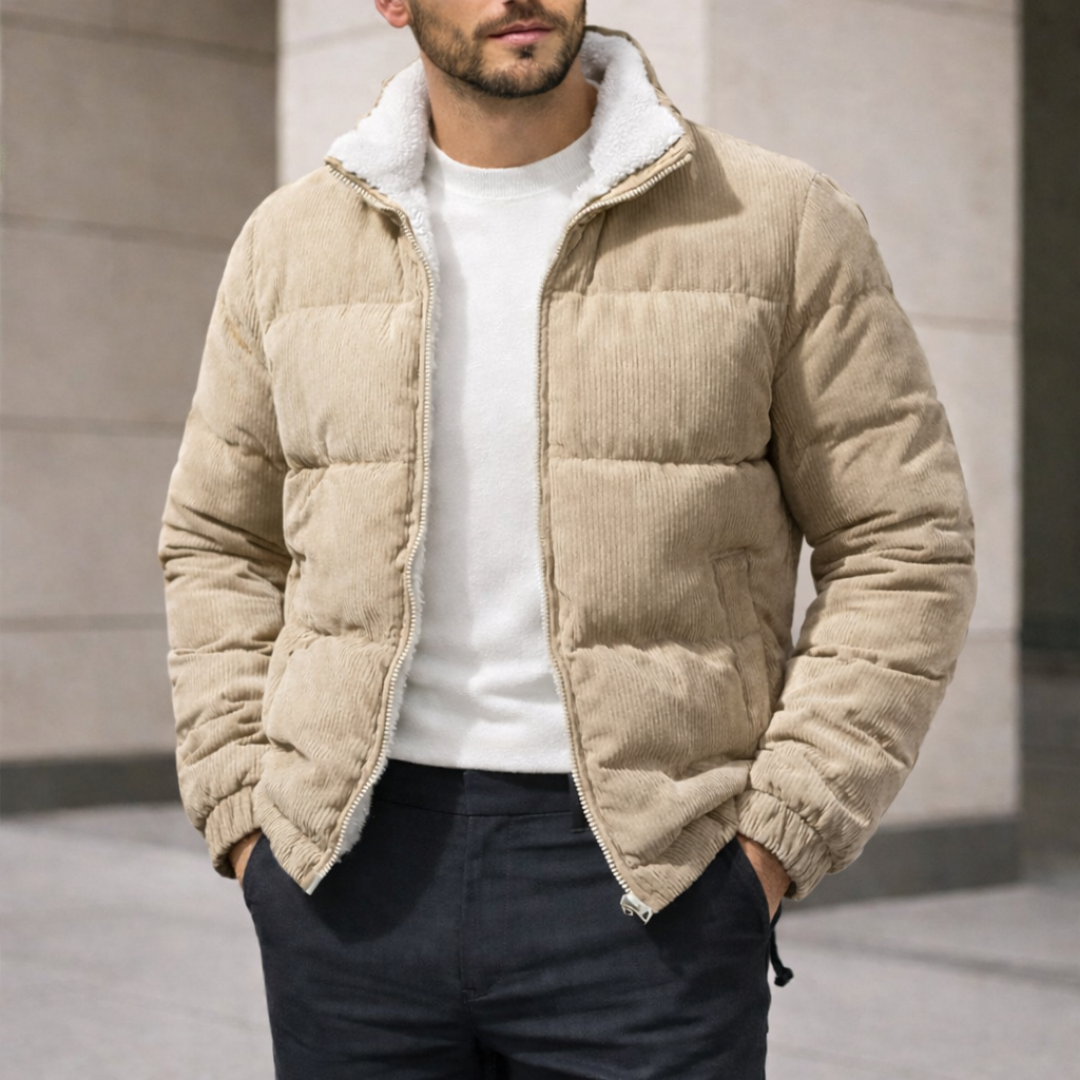 ALFIE CORDUROY JACKET | STAY WARM WITHOUT THE BULK