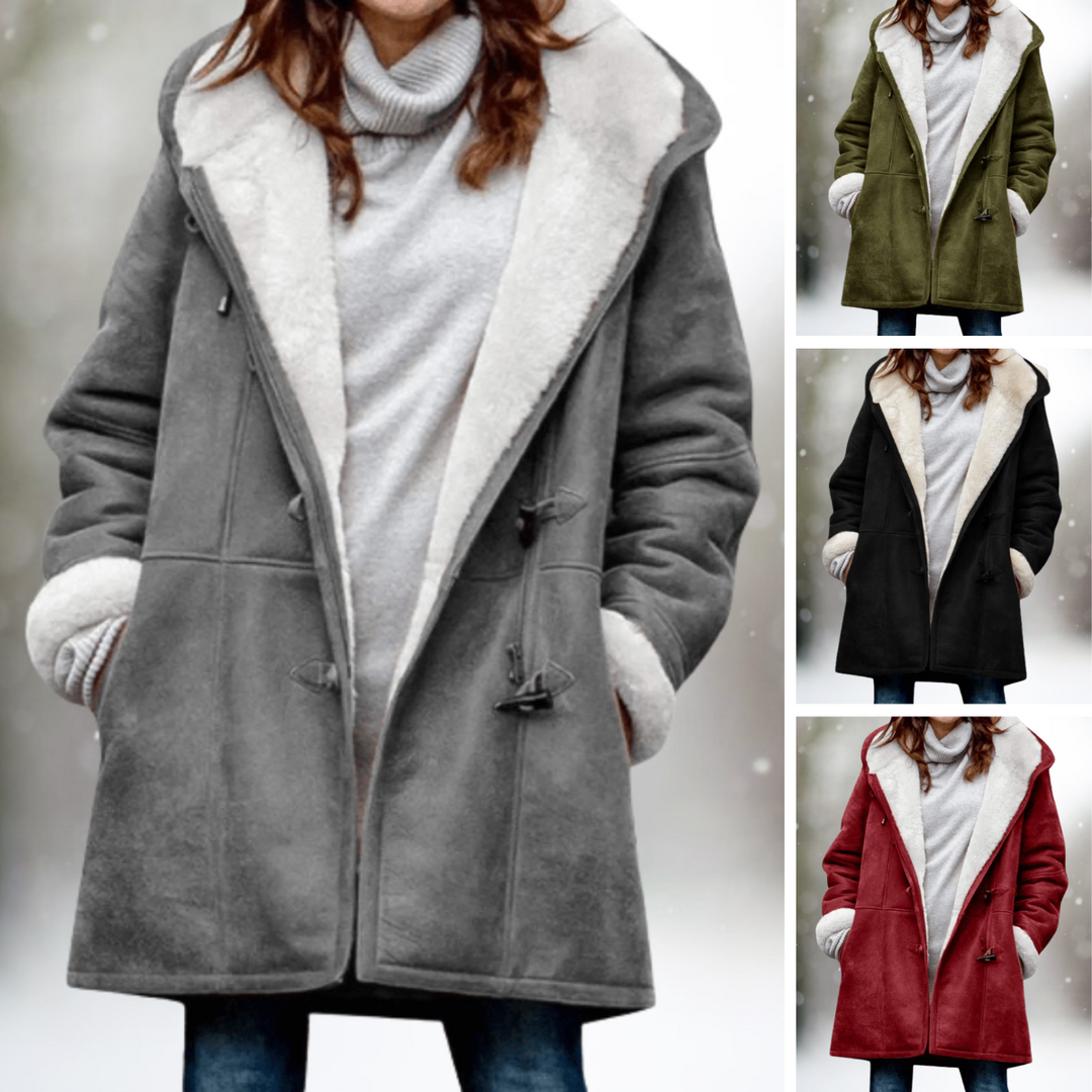 Eira™ | Cosy Fleece-Lined Hooded Coat