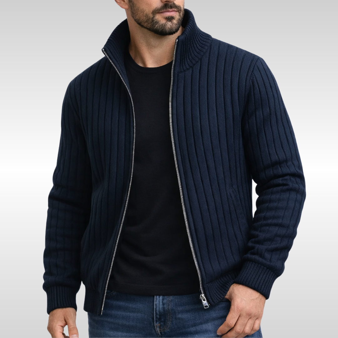 CALLUM ZIP CARDIGAN | REFINED STYLE, COMFORTABLE WARMTH