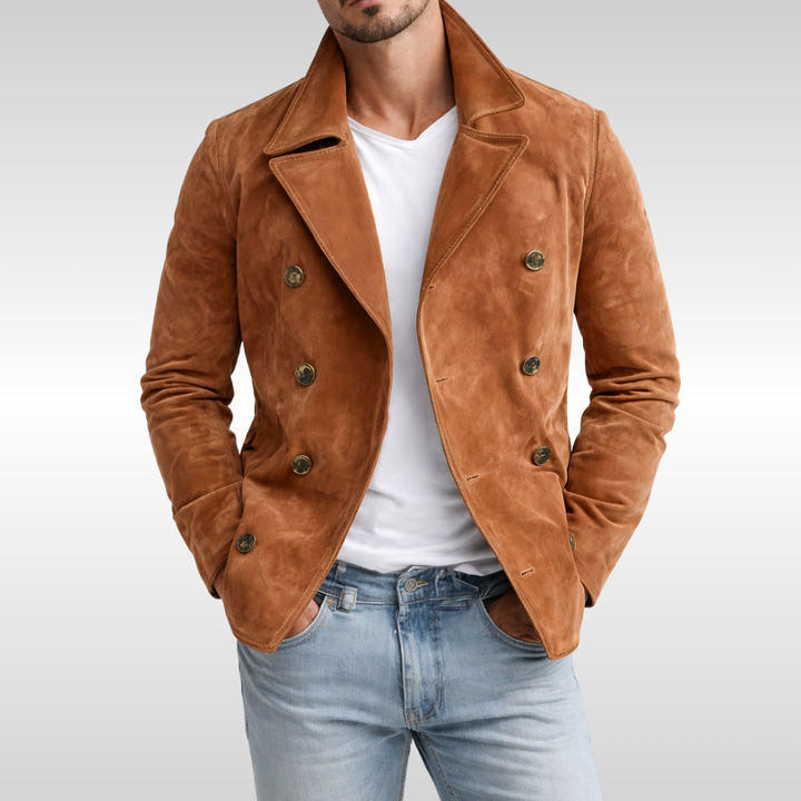 DANIEL DOUBLE BREASTED PEA COAT | TIMELESS REFINED STRUCTURE