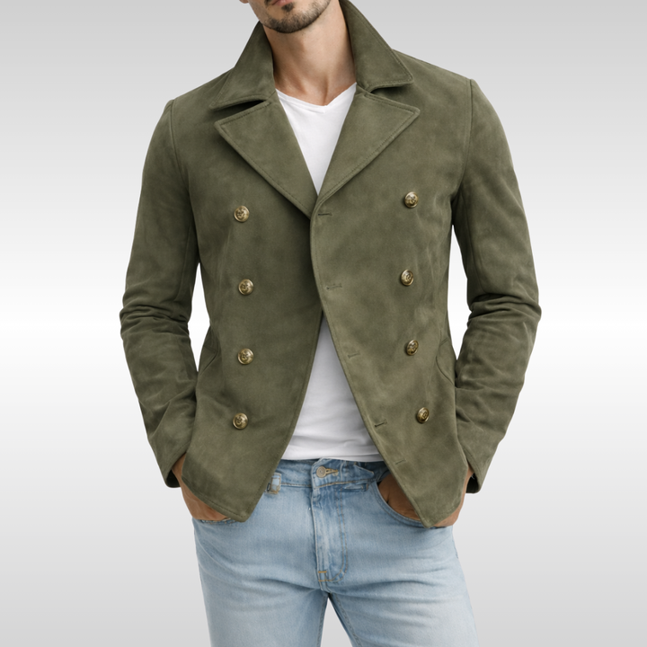 DANIEL DOUBLE BREASTED PEA COAT | TIMELESS REFINED STRUCTURE