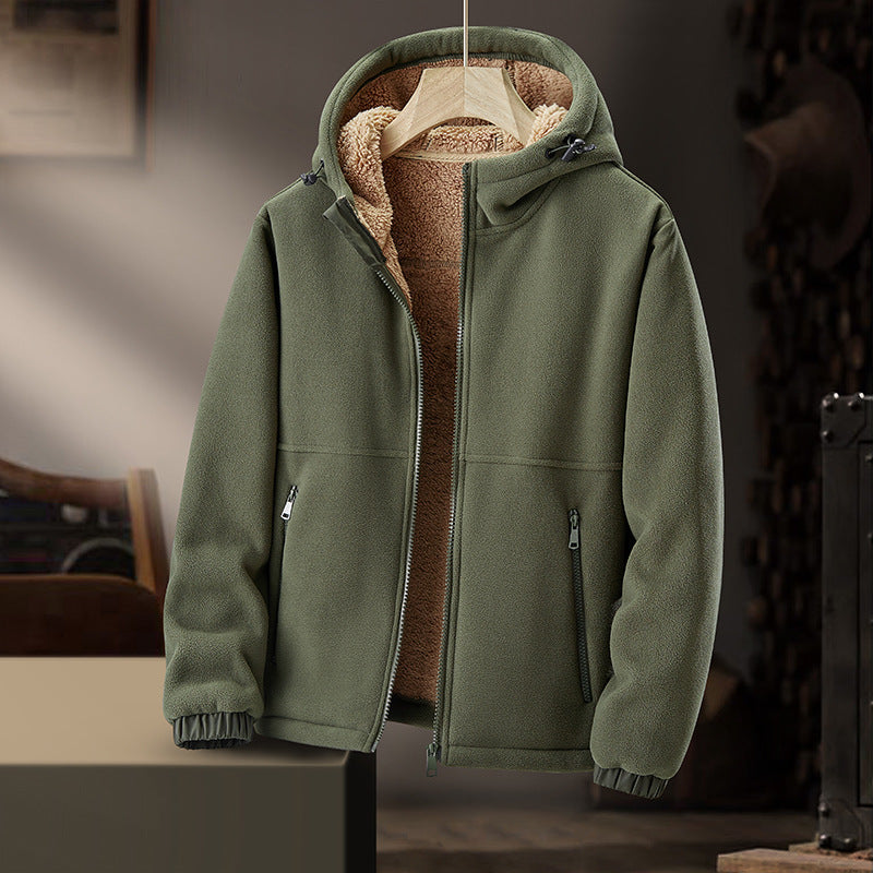 ETHAN HOODED FLEECE JACKET | STYLISH WINTER COMFORT