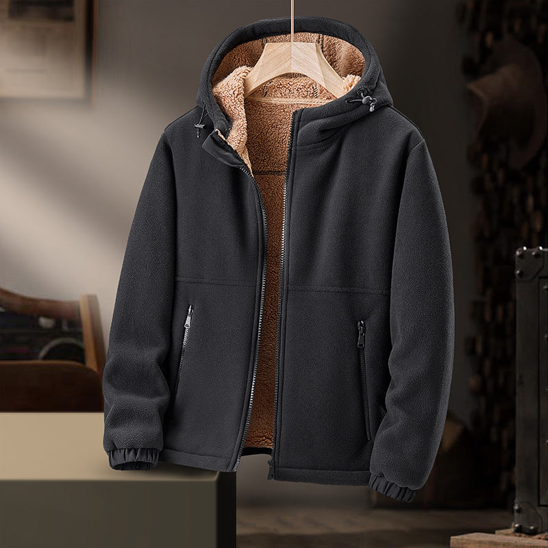 ETHAN HOODED FLEECE JACKET | STYLISH WINTER COMFORT