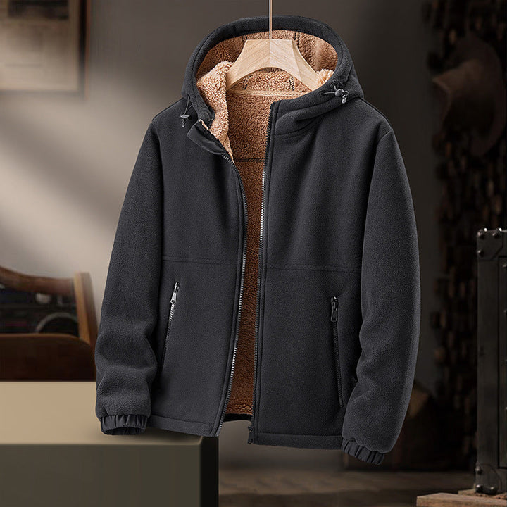 ETHAN HOODED FLEECE JACKET | STYLISH WINTER COMFORT