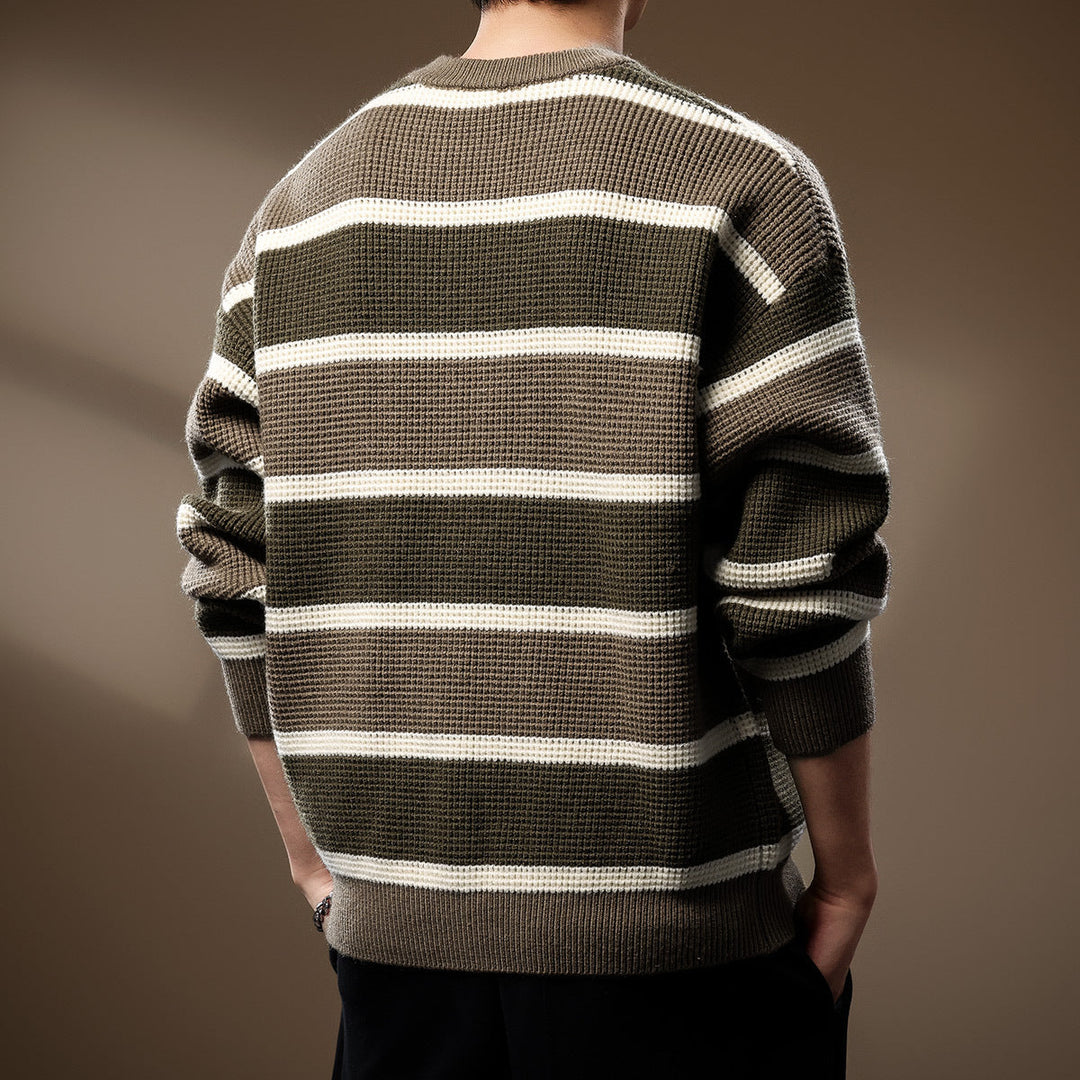 RELAXED-FIT WAFFLE-KNIT SWEATER | EFFORTLESS COMFORT WITH MODERN TEXTURE