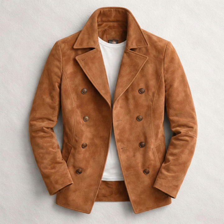 DANIEL DOUBLE BREASTED PEA COAT | TIMELESS REFINED STRUCTURE