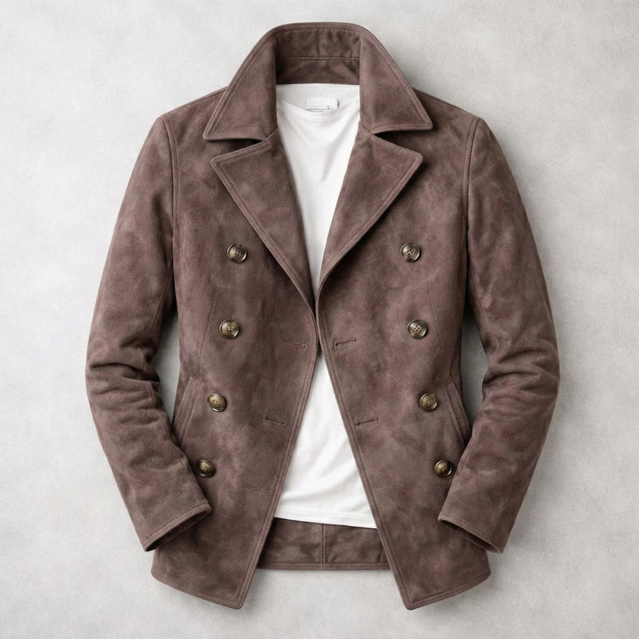 DANIEL DOUBLE BREASTED PEA COAT | TIMELESS REFINED STRUCTURE