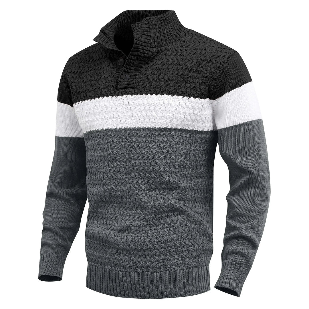 HARLAN KNIT PULLOVER | MODERN CONTRAST, EVERYDAY COMFORT
