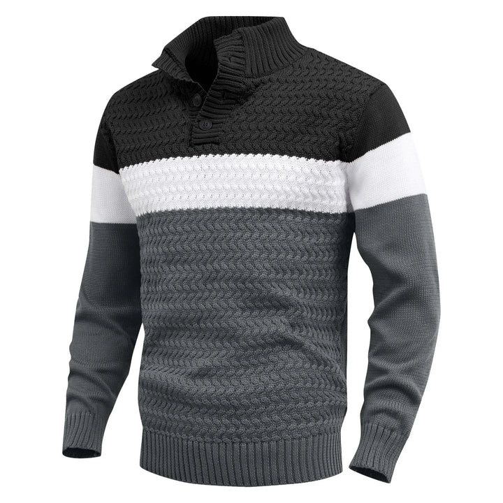 HARLAN KNIT PULLOVER | MODERN CONTRAST, EVERYDAY COMFORT
