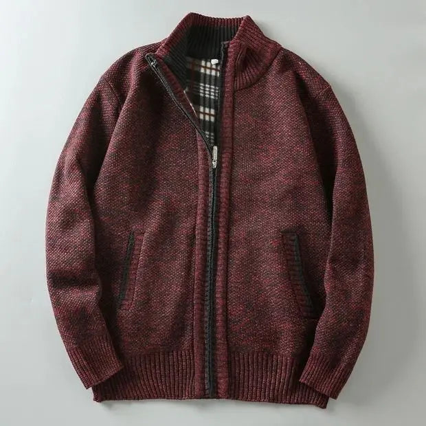 HENLEY ZIP KNIT CARDIGAN | REFINED WARMTH WITH A CLEAN EDGE