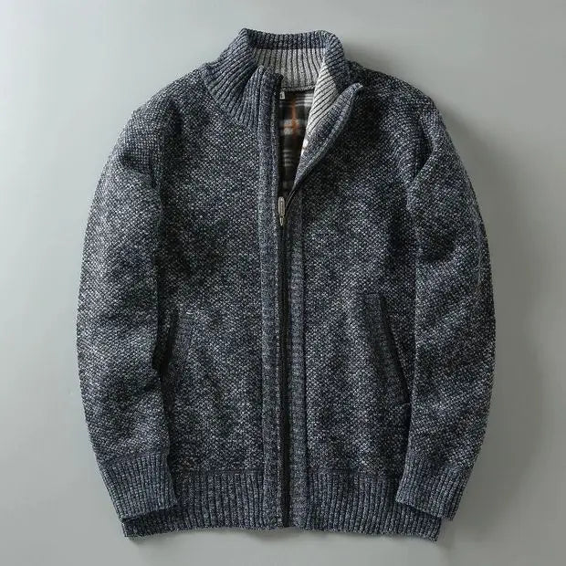 HENLEY ZIP KNIT CARDIGAN | REFINED WARMTH WITH A CLEAN EDGE