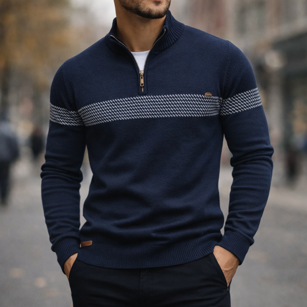 SOREN KNIT ZIP PULLOVER | STEADY WARMTH FOR COLD DAYS