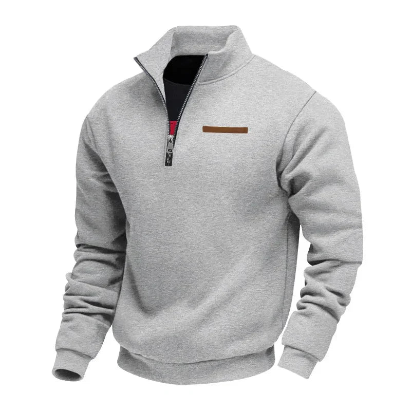 HUGO SOFT HALF ZIP SWEATSHIRT | WARMTH WITH QUIET STYLE