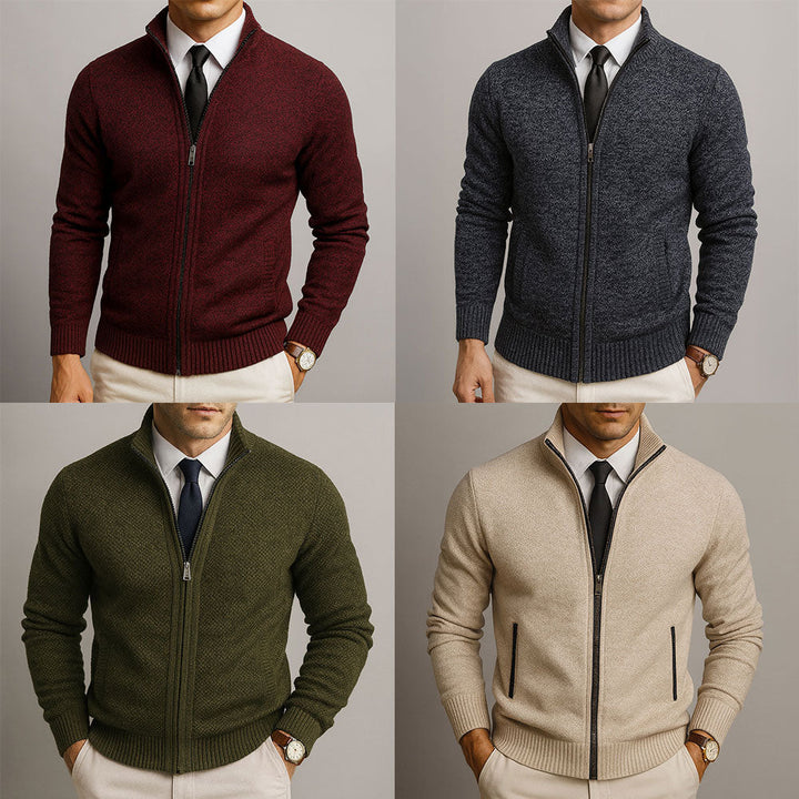 MARTIN ZIP KNIT CARDIGAN | EFFORTLESS SMART, DAILY WEAR