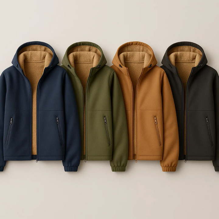 ETHAN HOODED FLEECE JACKET | STYLISH WINTER COMFORT