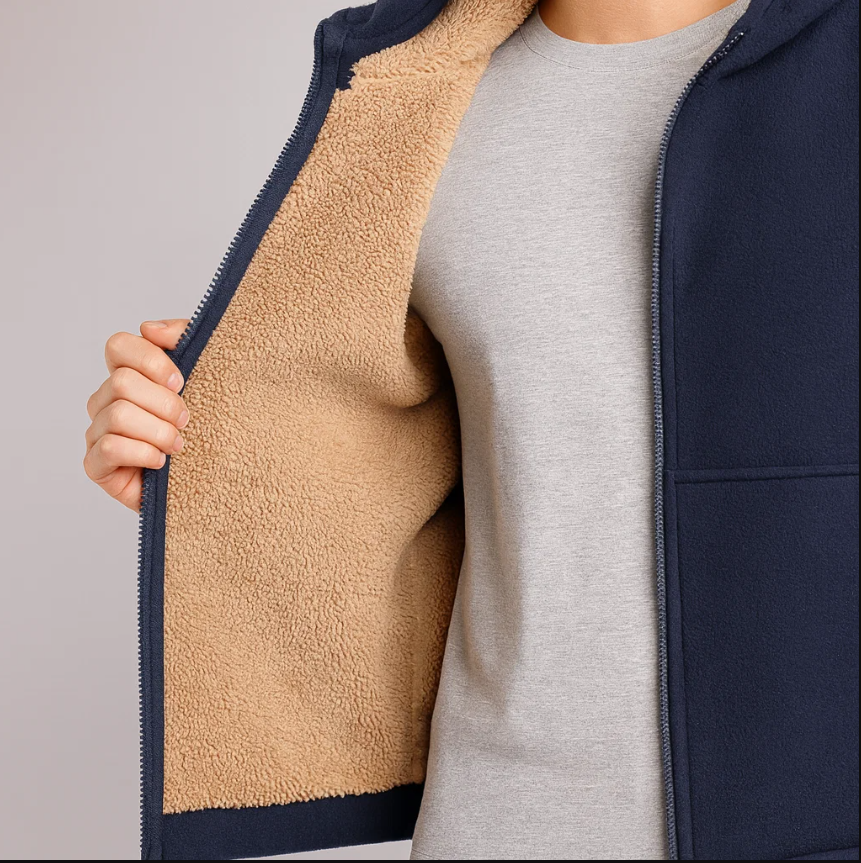 ETHAN HOODED FLEECE JACKET | STYLISH WINTER COMFORT