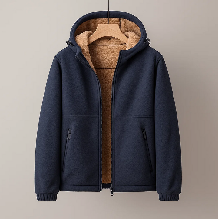 ETHAN HOODED FLEECE JACKET | STYLISH WINTER COMFORT