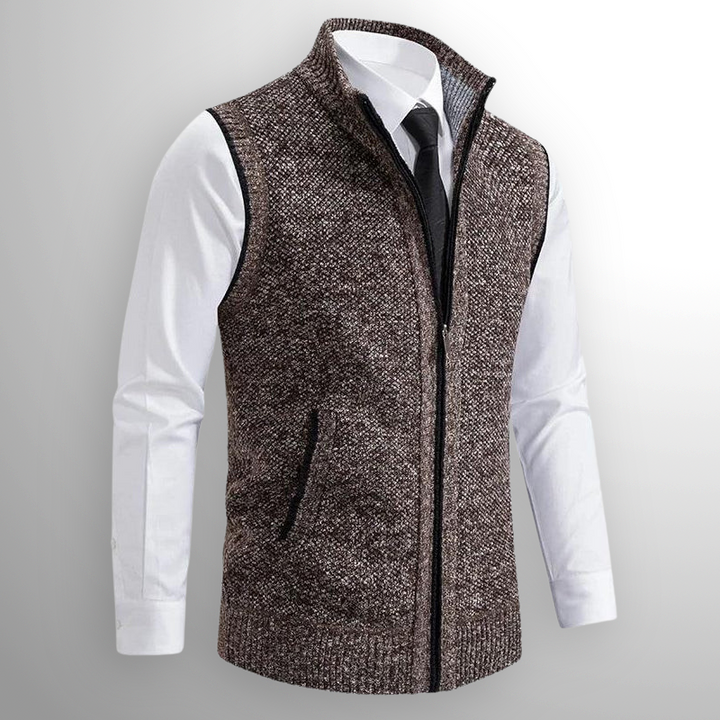 BRAD FULL ZIP SWEATER VEST | MODERN ELEGANCE FOR DAILY WEAR